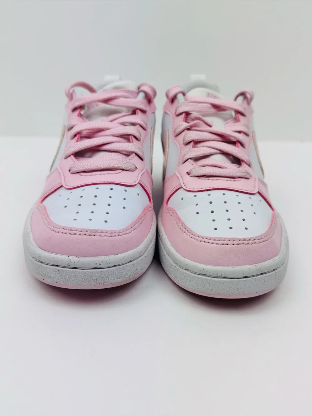 Nike Court Borough Low Recraft GS. White/ Pink. Youth size 3.5. Great condition.